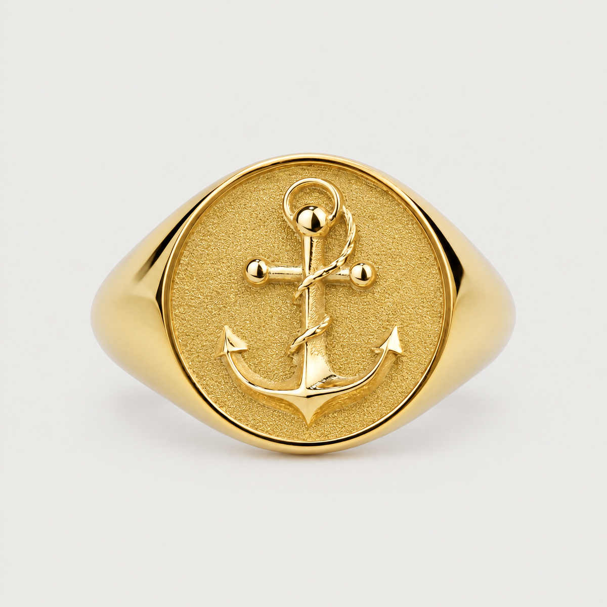 Anchor Signet Ring