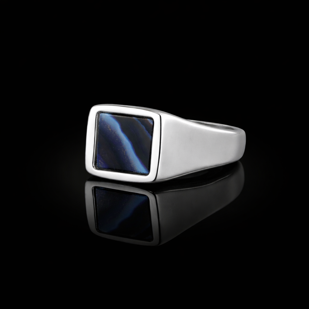 Hawk’s Eye Signet Ring