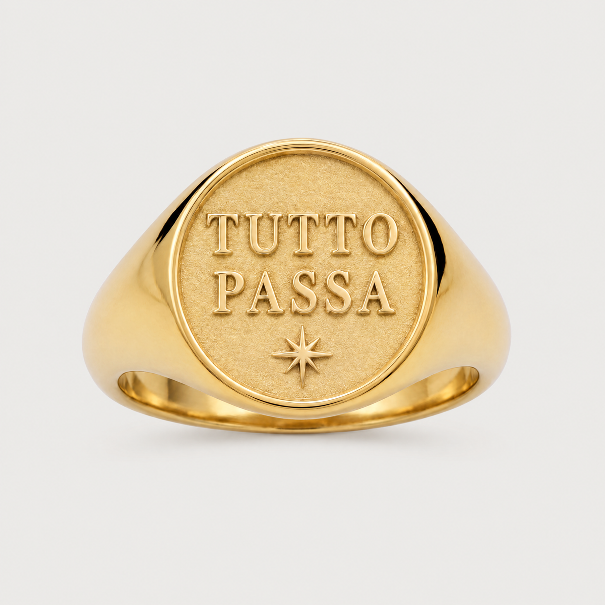 Tutto Passa Signet Ring