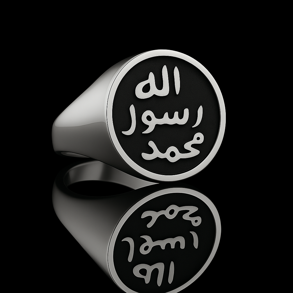 Chevalière Personnalisée en Argent Massif avec Blason