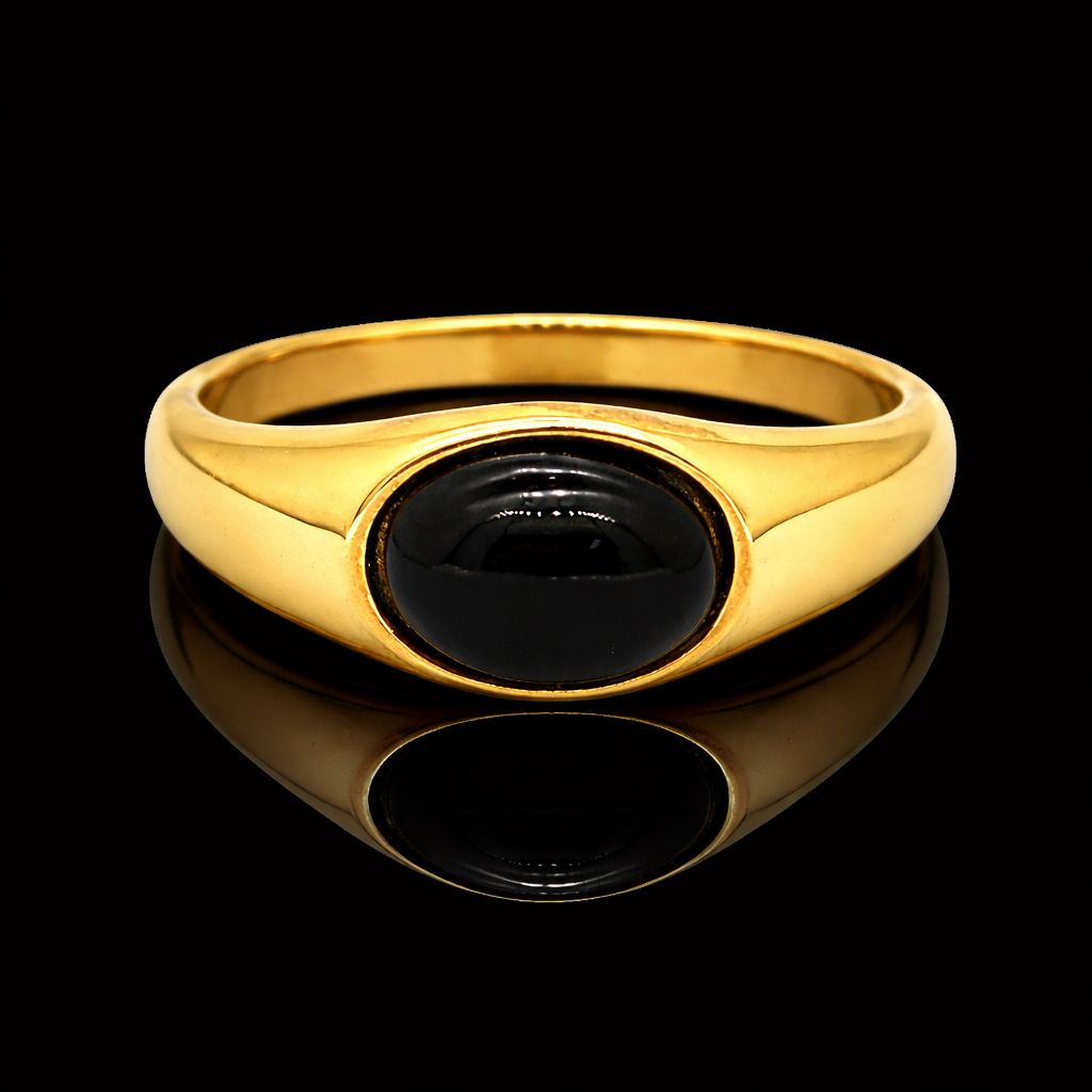 Chevalière en Turquoise Bleue