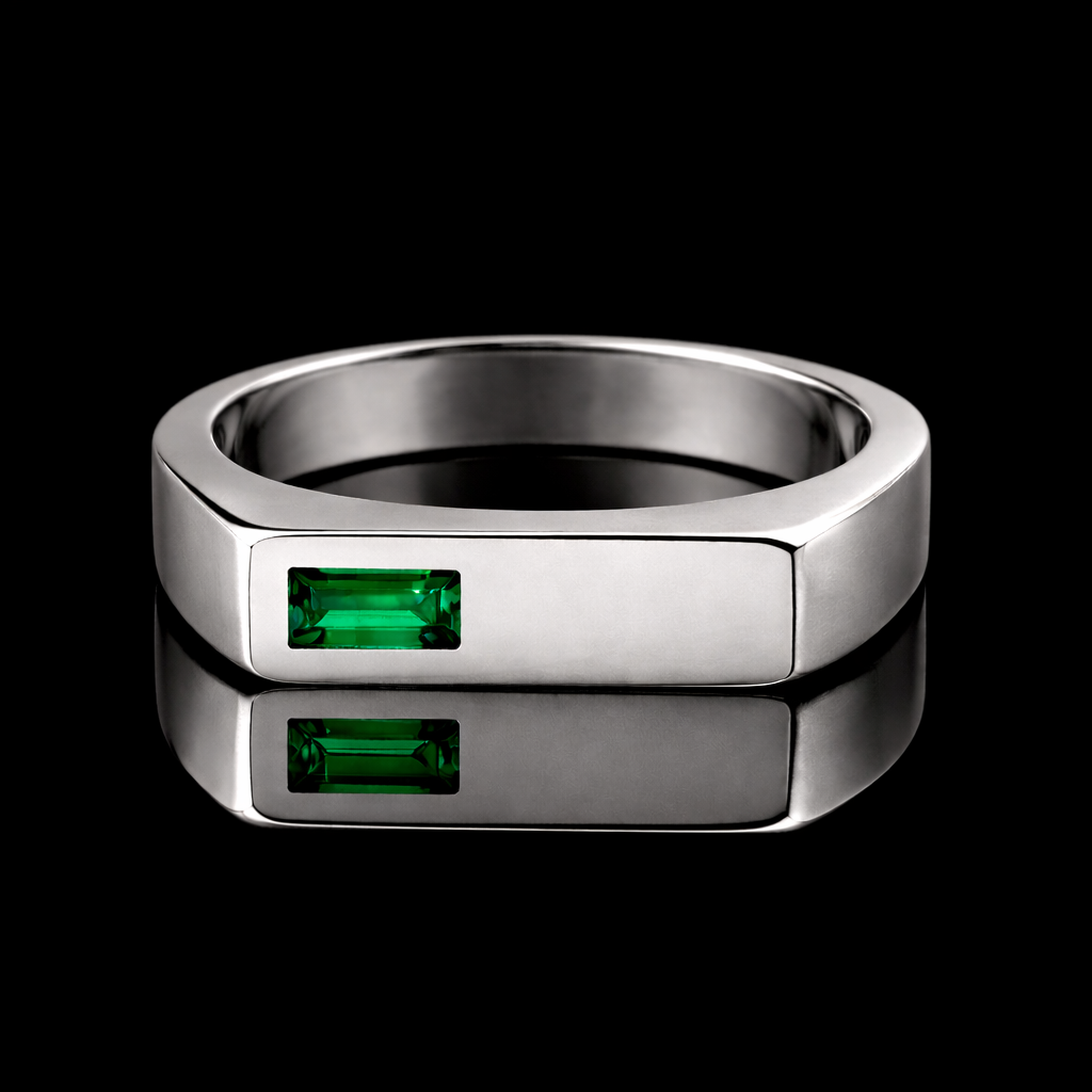 Anillo Sello Azul Turquesa