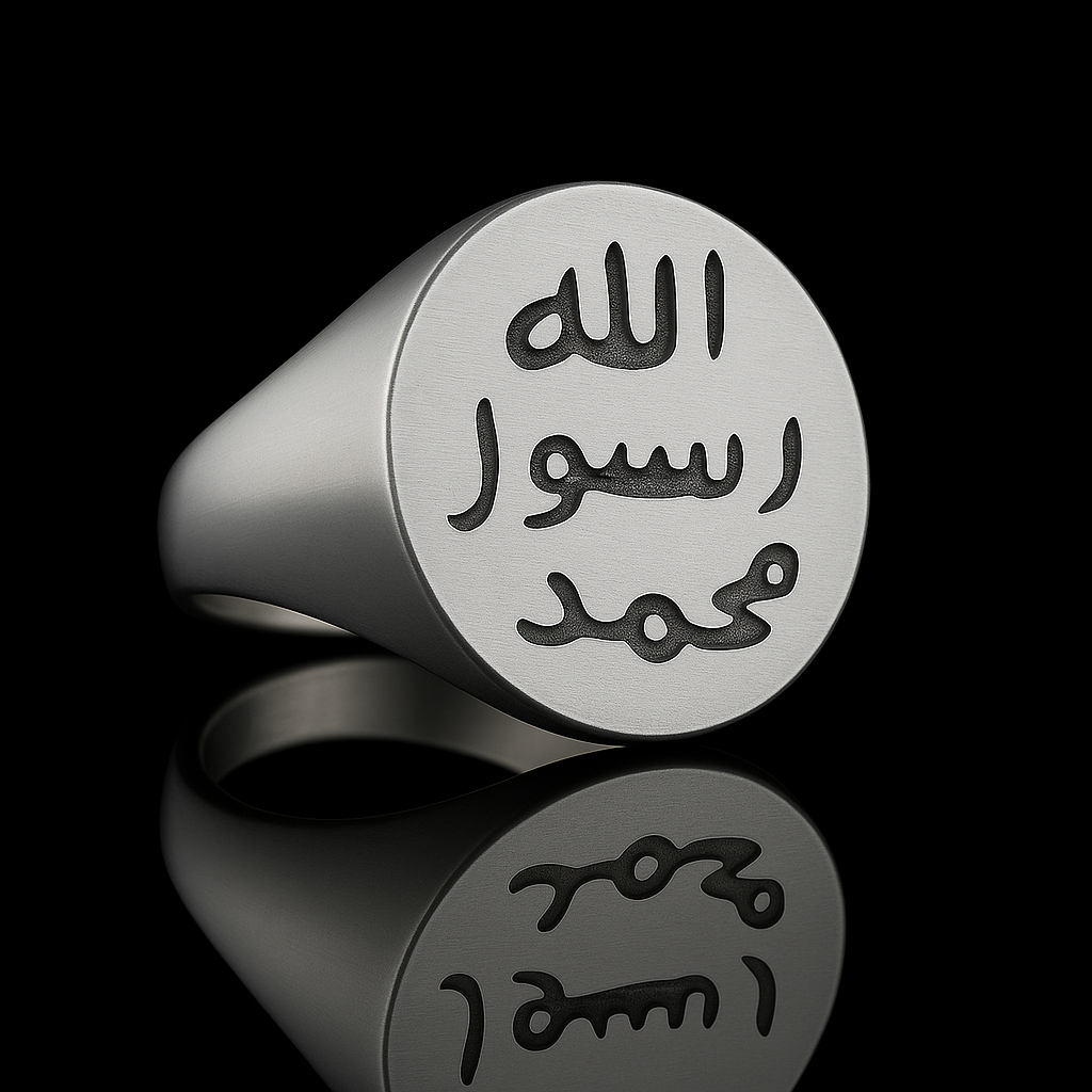 Chevalière Personnalisée en Argent Massif avec Blason