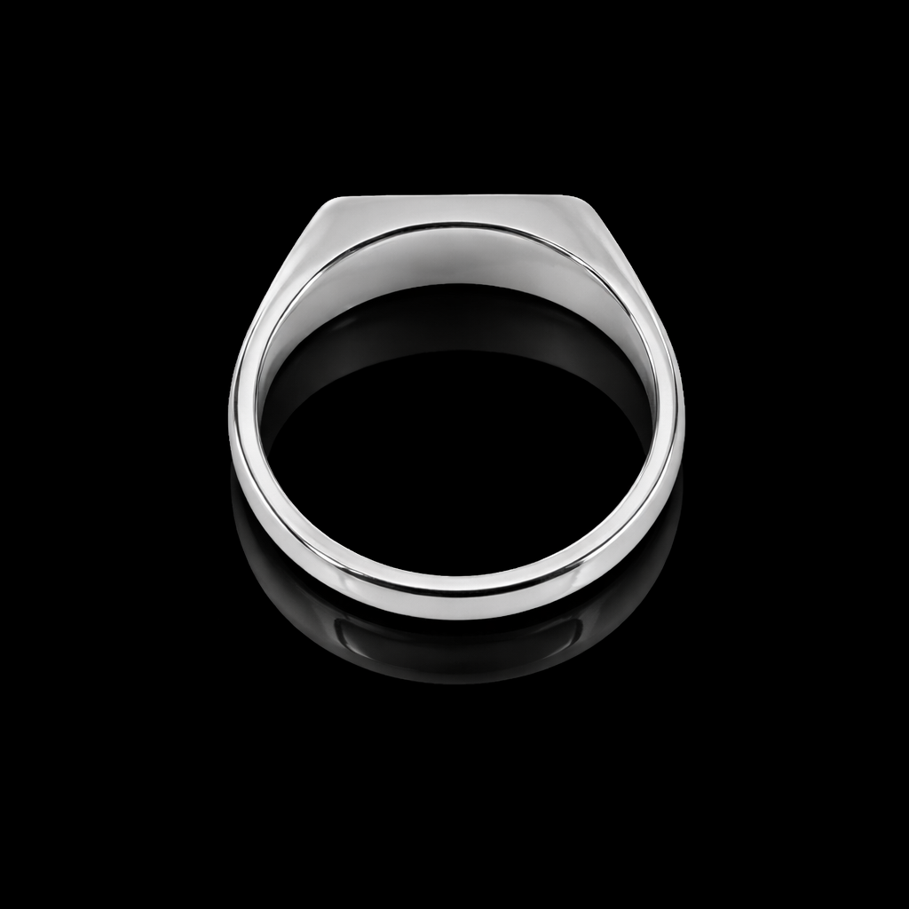 Blue Opal Oval Signet Ring