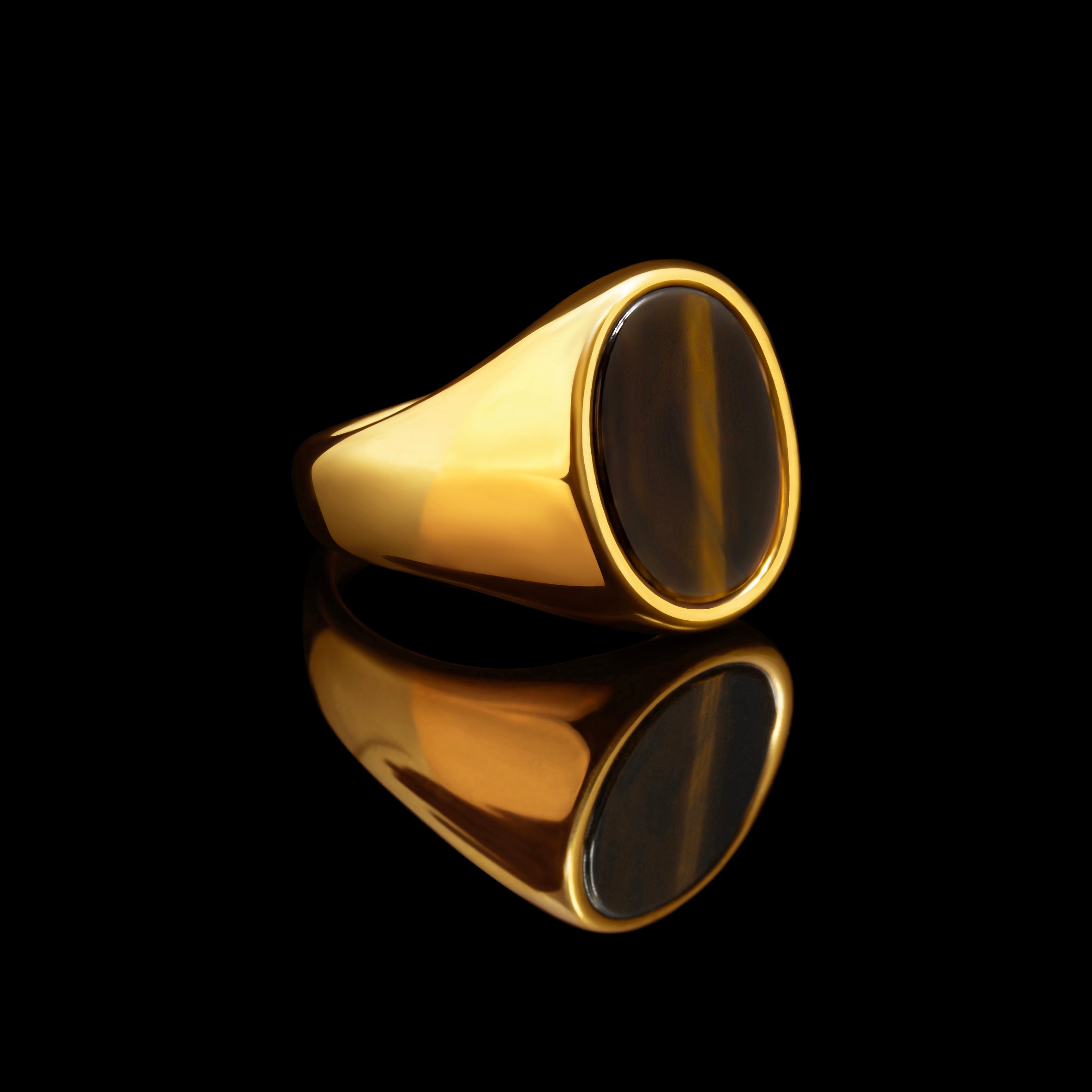 Tiger’s Eye Signet Ring