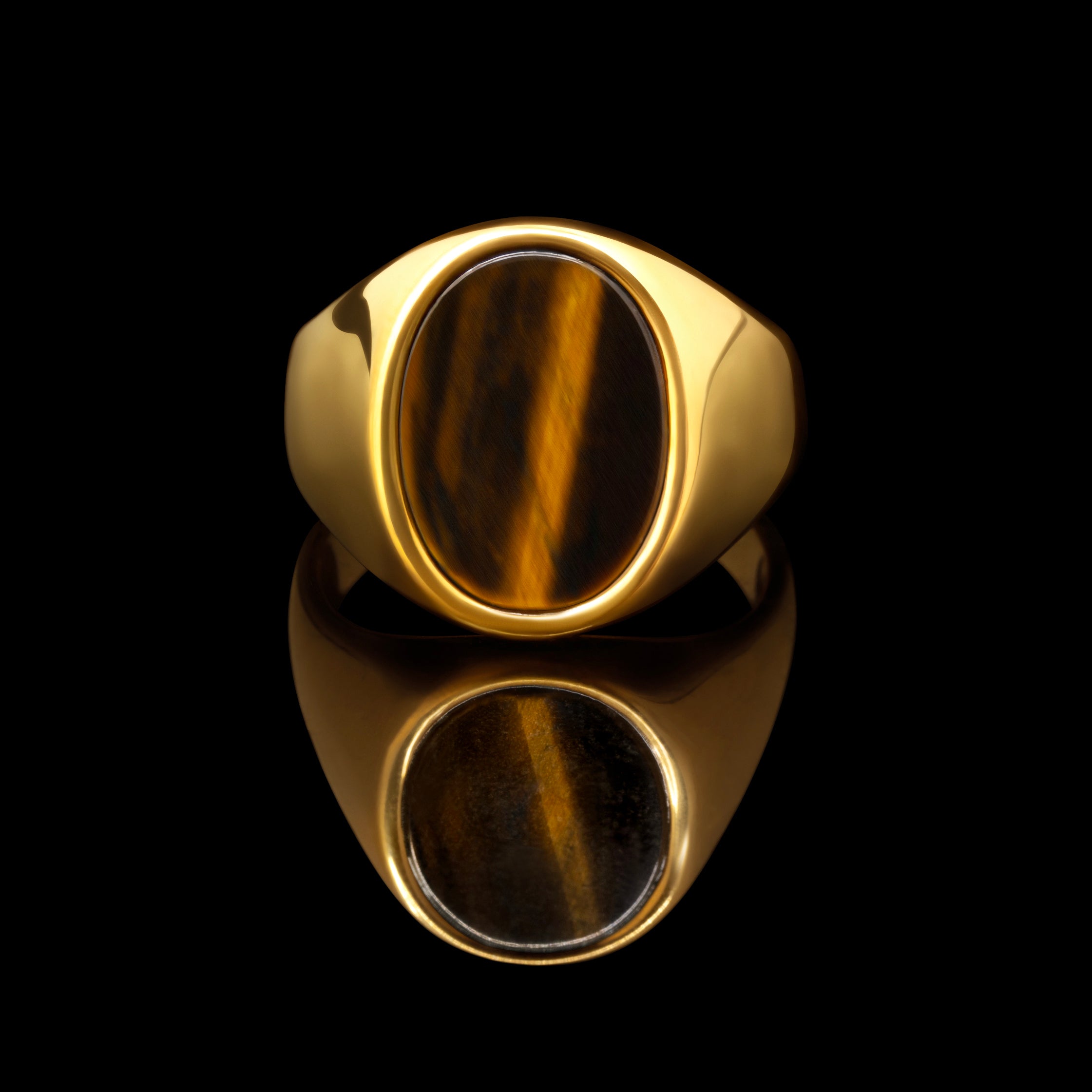 Tiger’s Eye Signet Ring