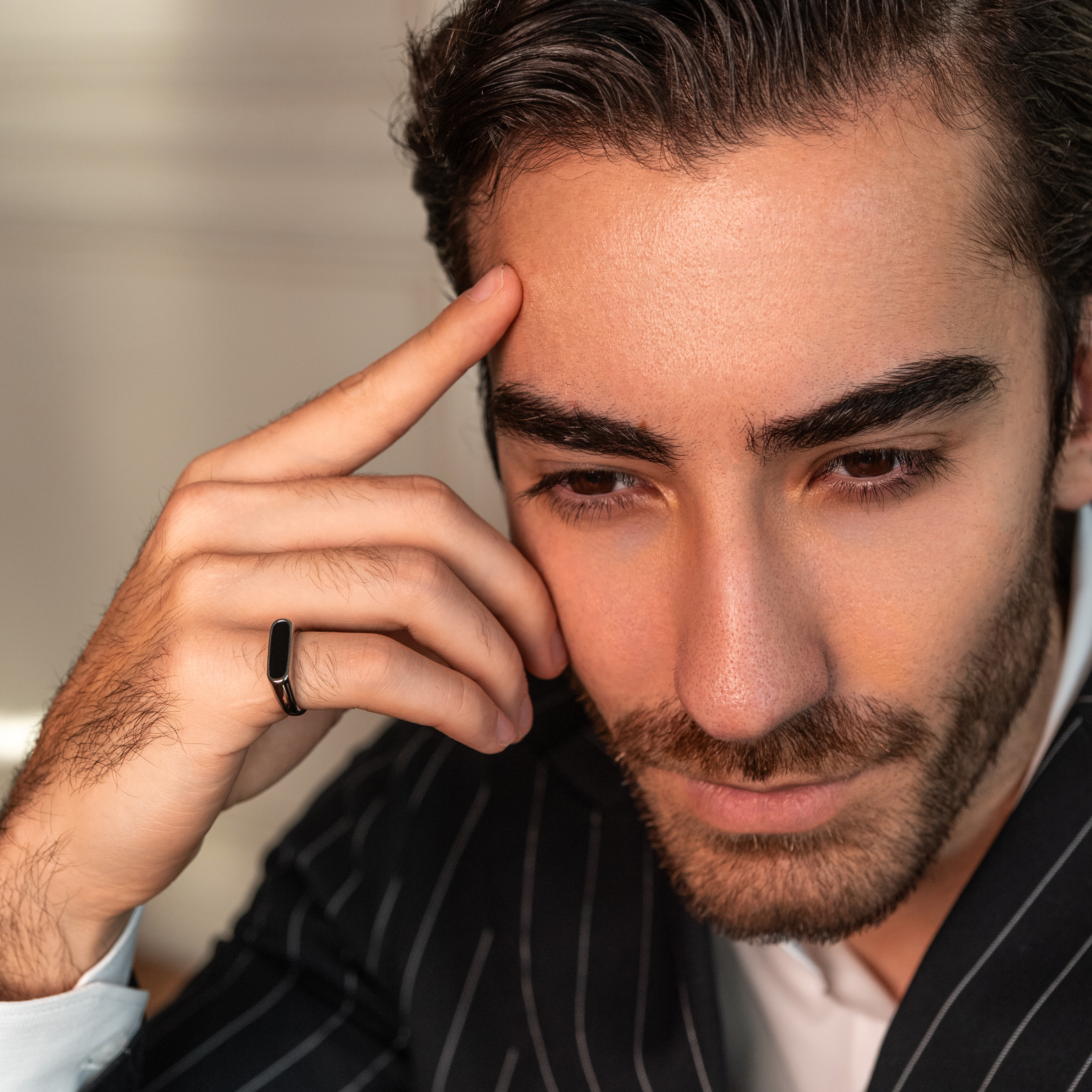 Minimal Oval Signet Ring