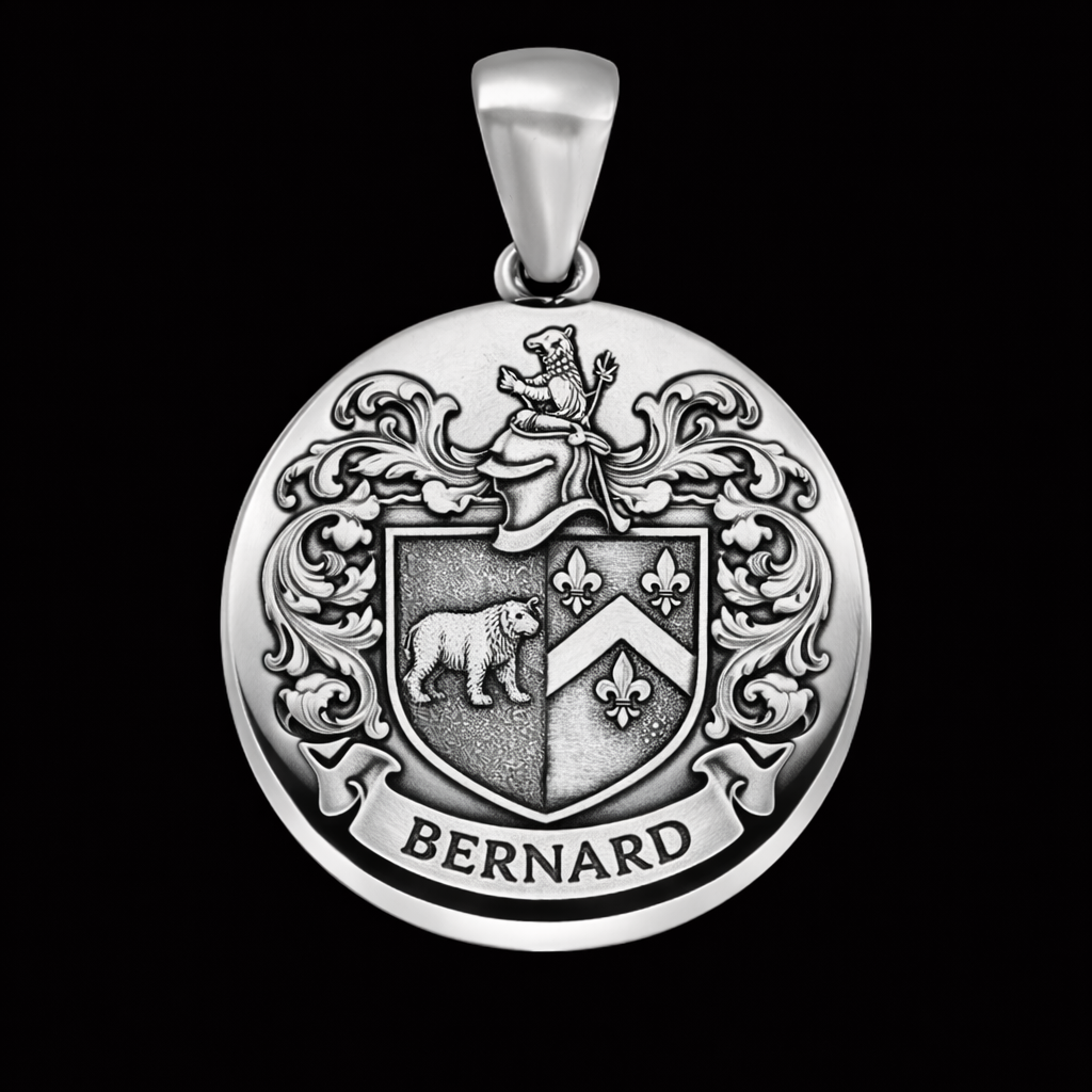 Personalized Coat of Arms Necklace