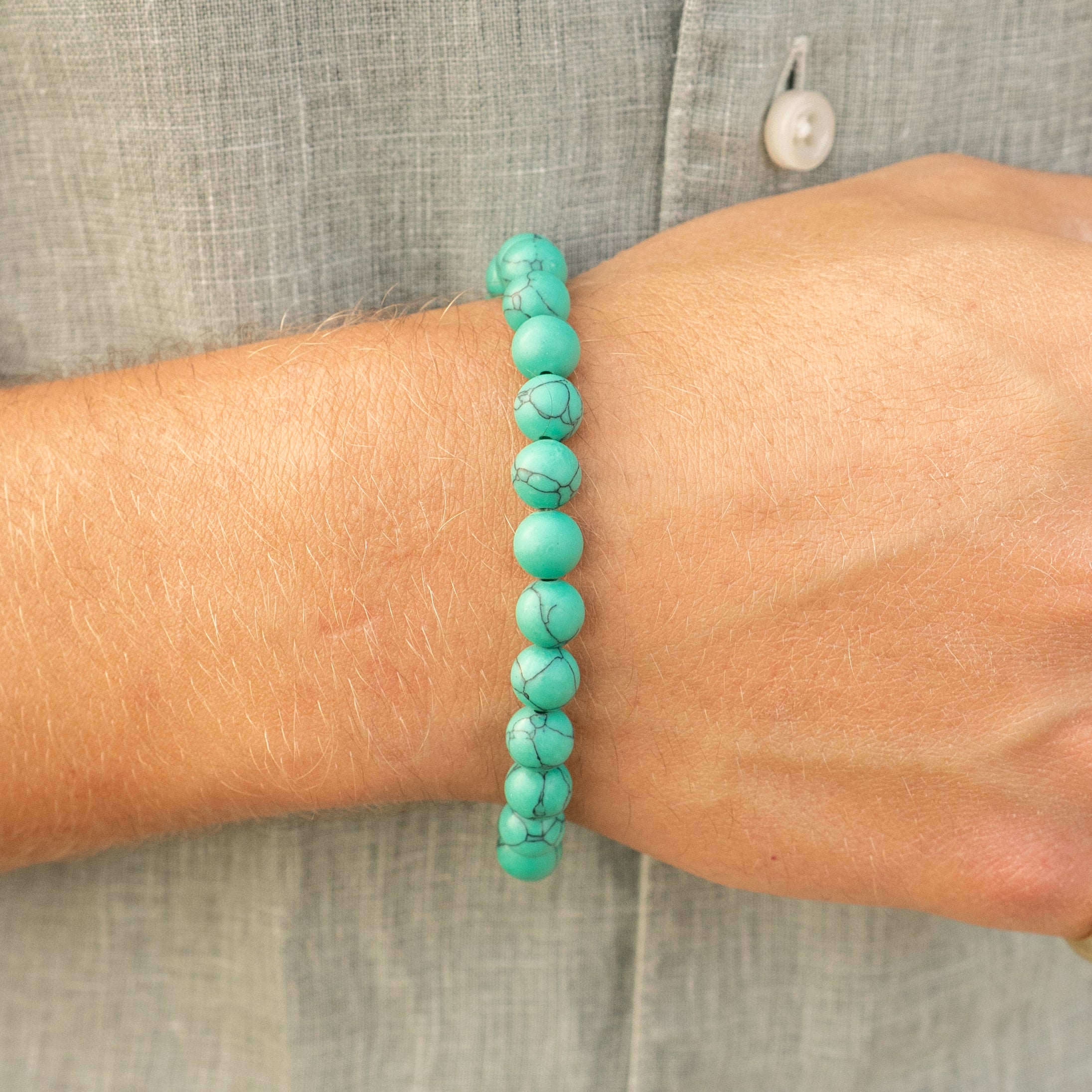 Turquoise Bead Bracelet