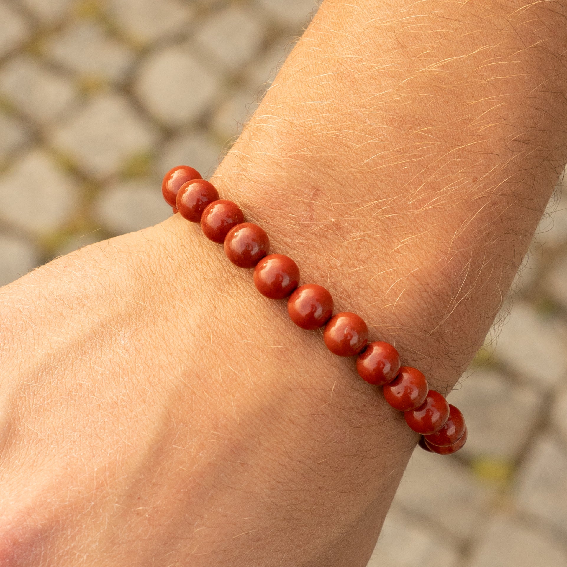 Carnelian Bead Bracelet