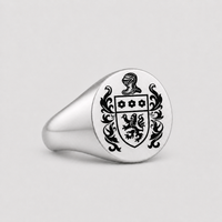 Personalized Sterling Silver Signet Ring