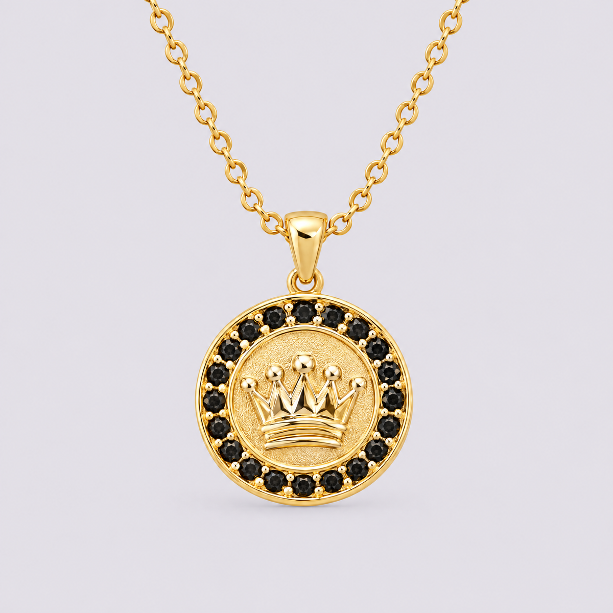 Onyx Crown Necklace (PRE-ORDER)