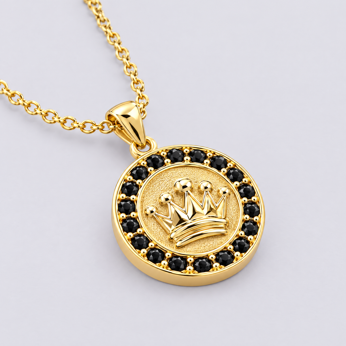 Onyx Crown Necklace (PRE-ORDER)