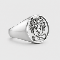 Personalized Sterling Silver Signet Ring