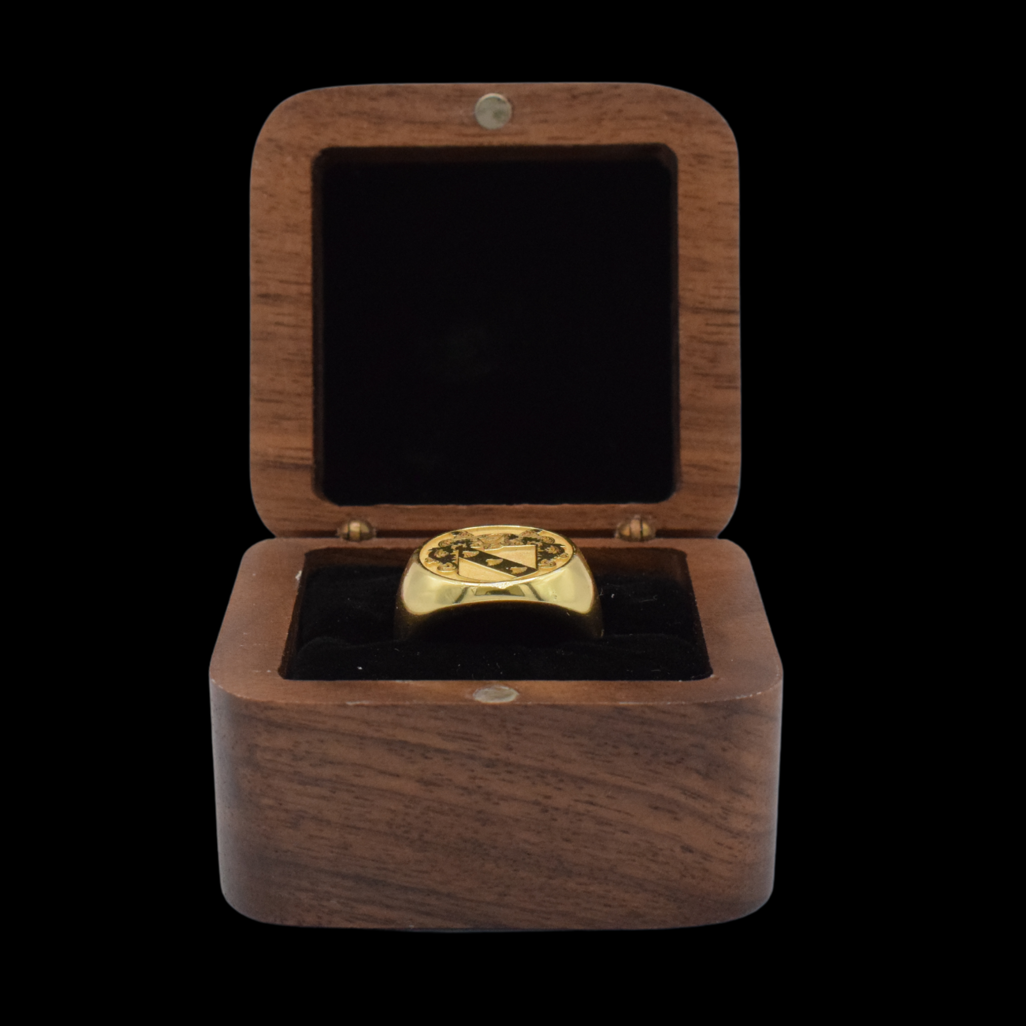 Caja de Anillo de Madera Personalizada