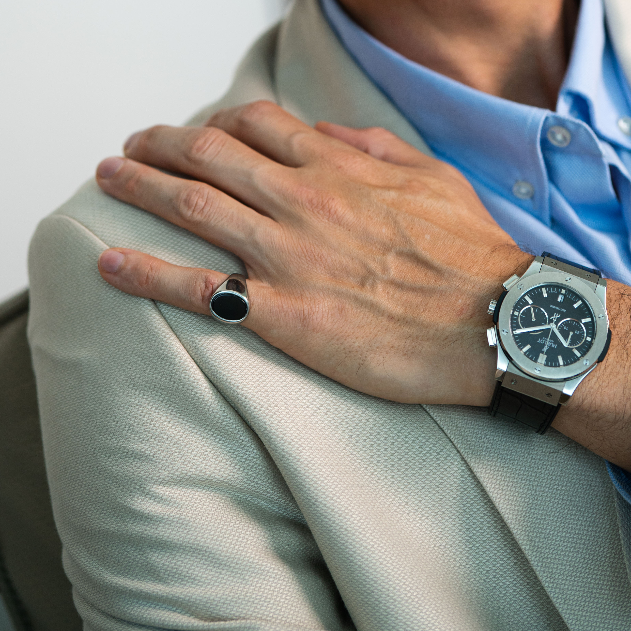 Black Stone Signet Ring