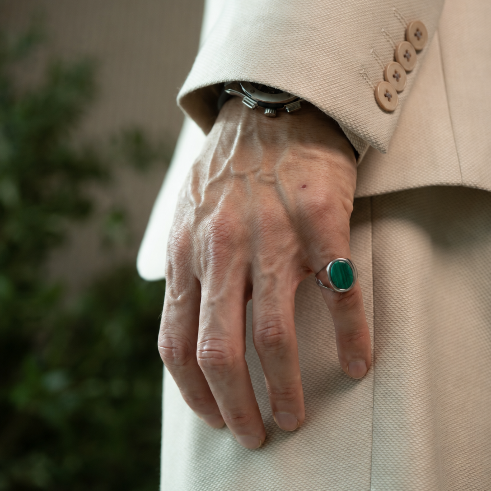 Malachite Signet Ring