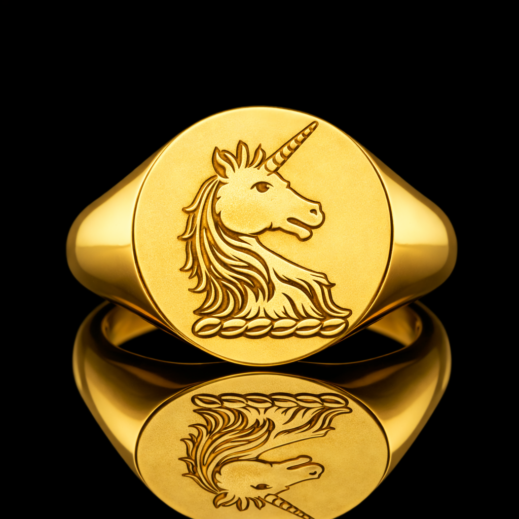 Unicorn Signet Ring