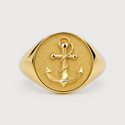 Anchor Signet Ring