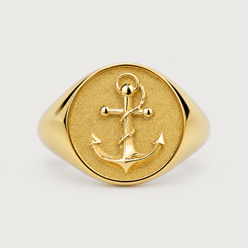 Anchor Signet Ring