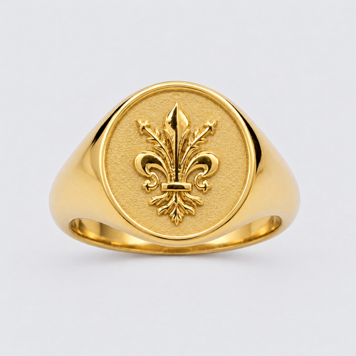 Fleur-de-Lis Signet Ring