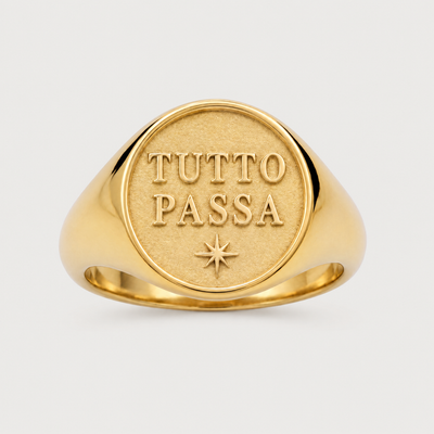 Tutto Passa Signet Ring