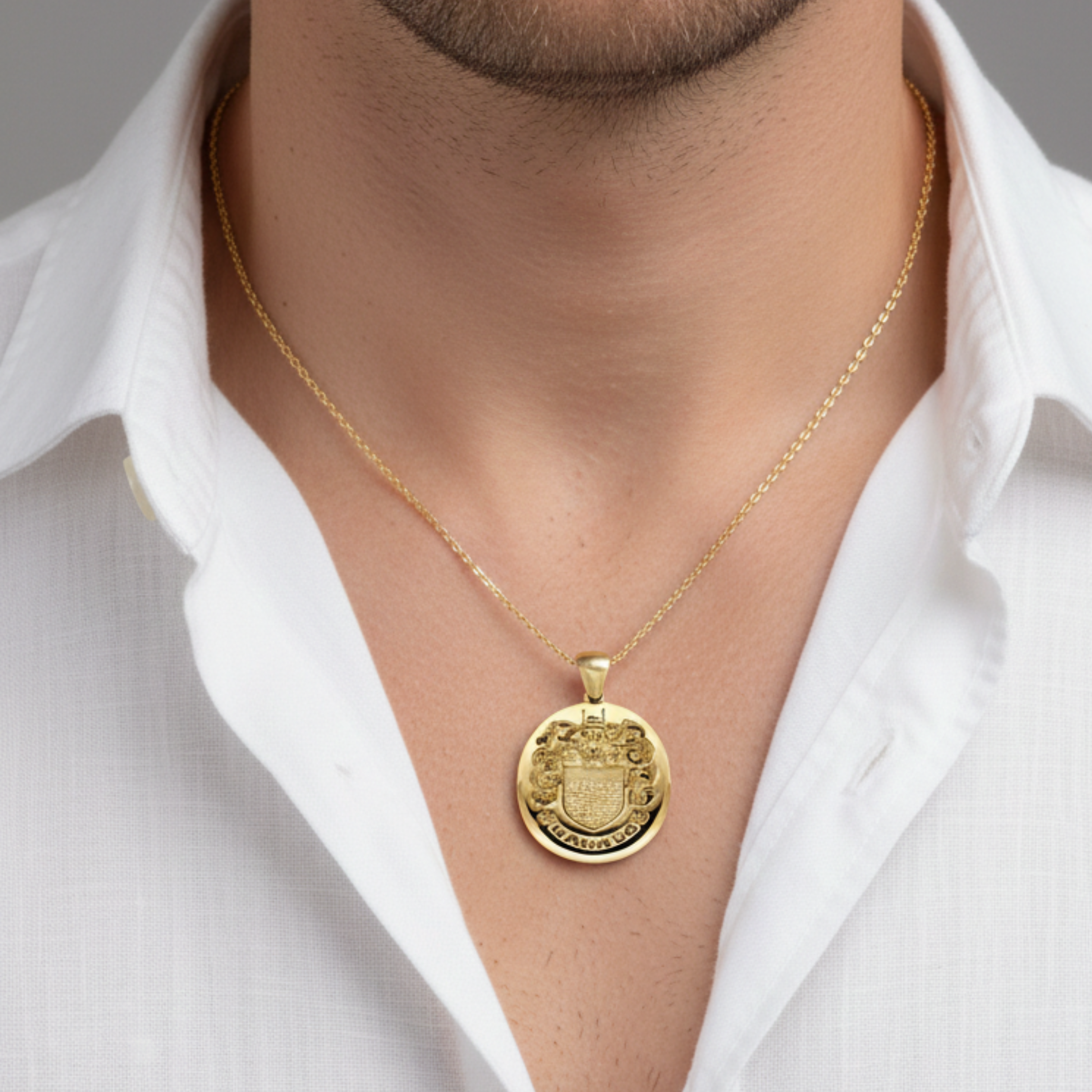 Personalized Coat of Arms Necklace