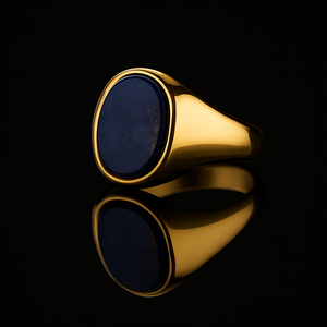 Chevalière en Lapis-Lazuli