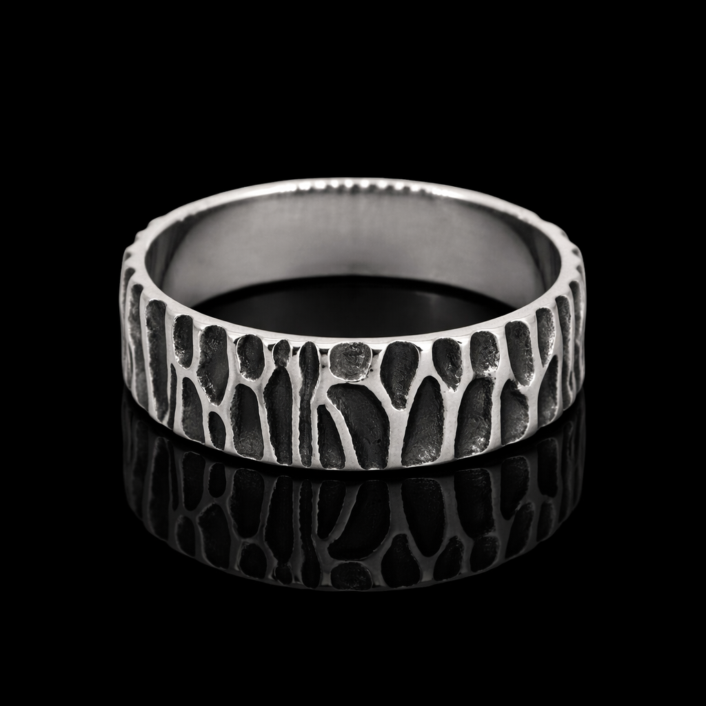 Obsidian Texture Ring