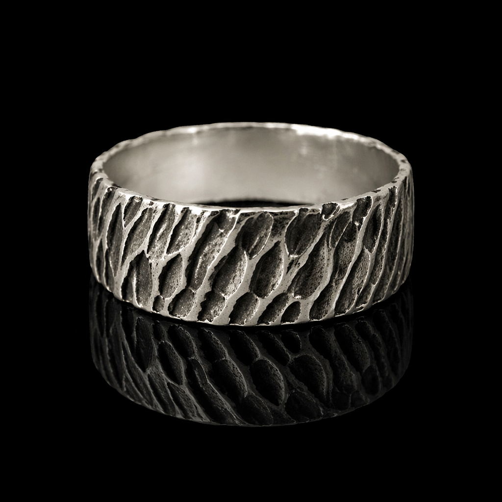 Obsidian Texture Ring