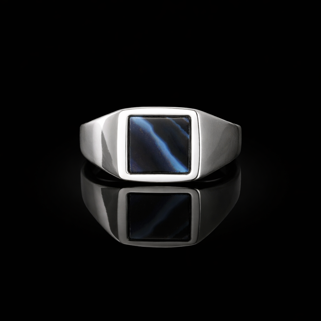 Hawk’s Eye Signet Ring