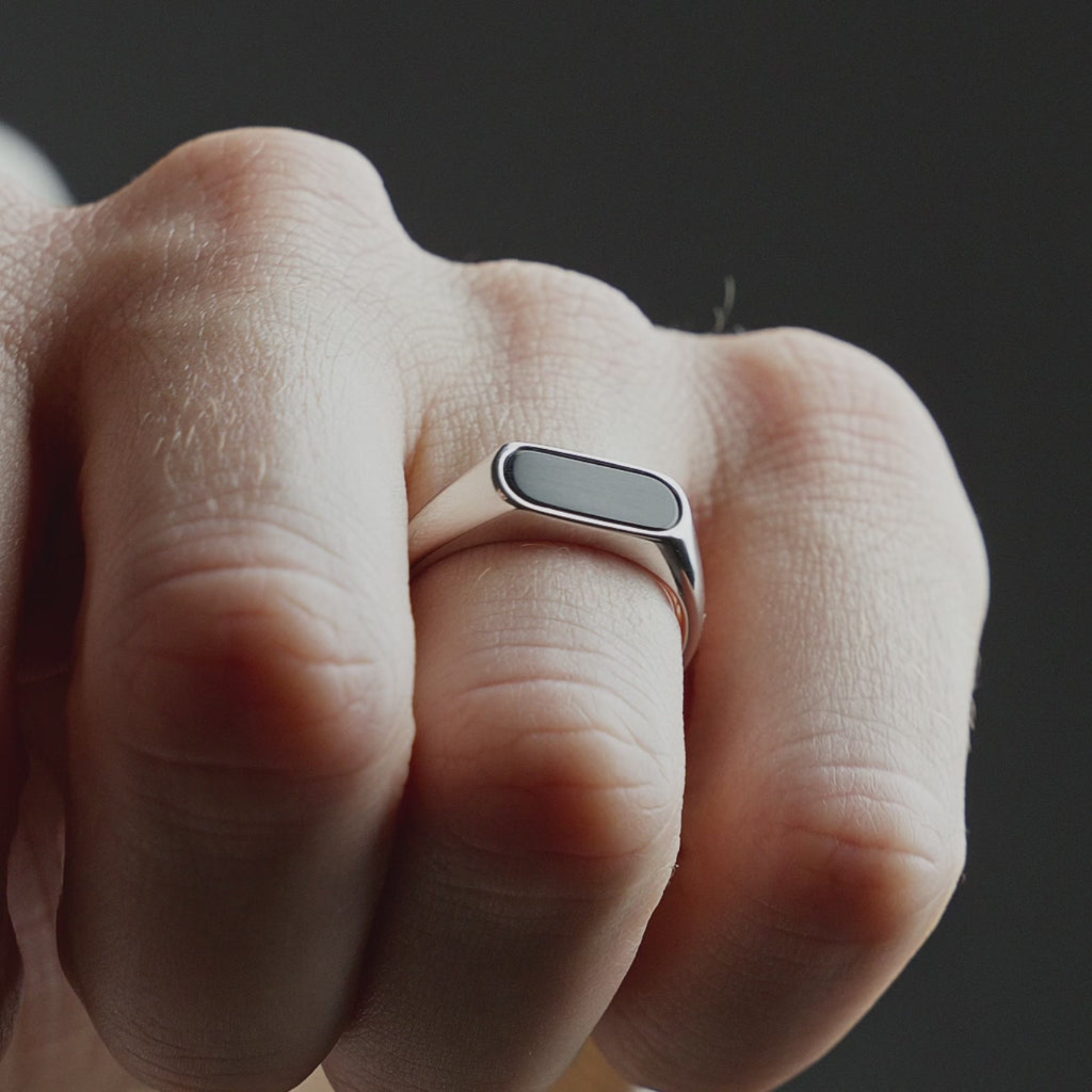Minimal Oval Signet Ring