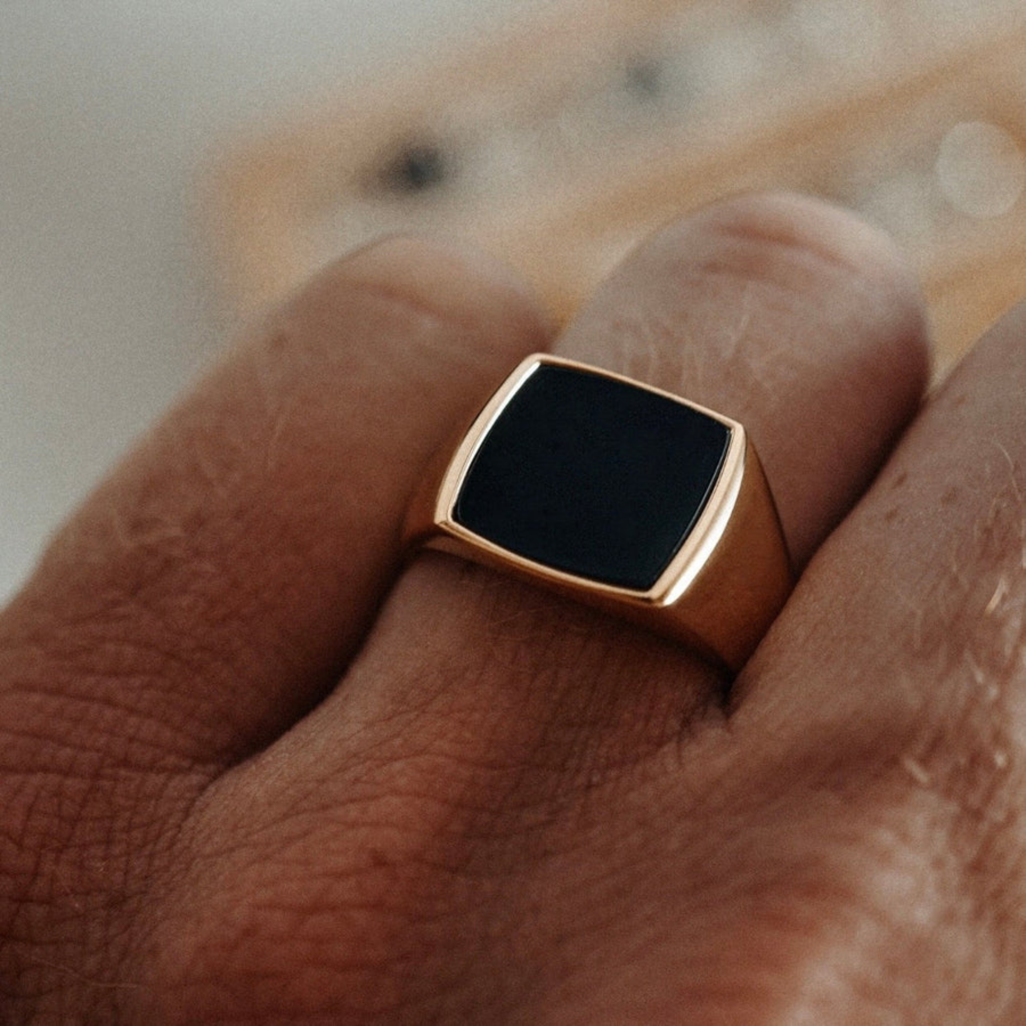Onyx Square Ring