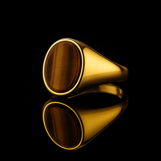 Tiger’s Eye Signet Ring