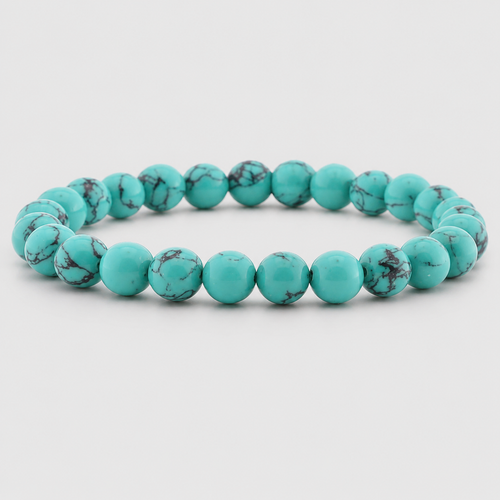 Chevalière en Turquoise Bleue