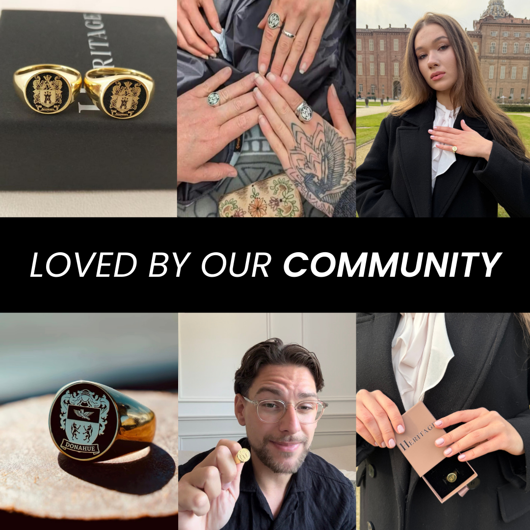 Personalized Gold Plated Signet Ring