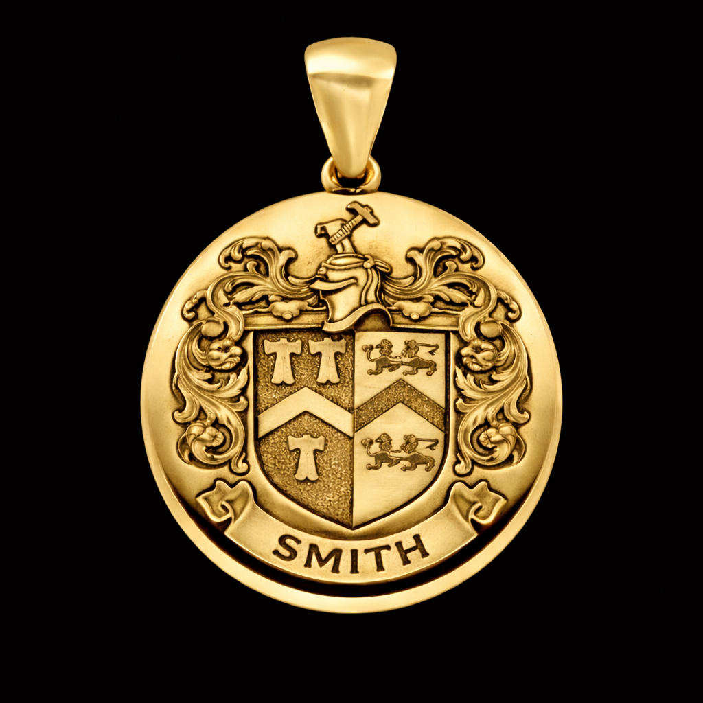 Personalized Coat of Arms Necklace