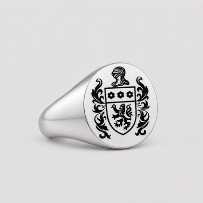 Personalized Sterling Silver Signet Ring