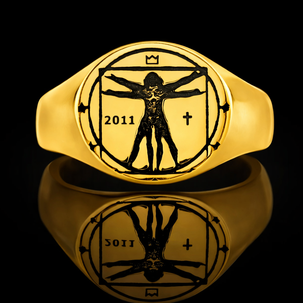 Vitruvian Signet Ring