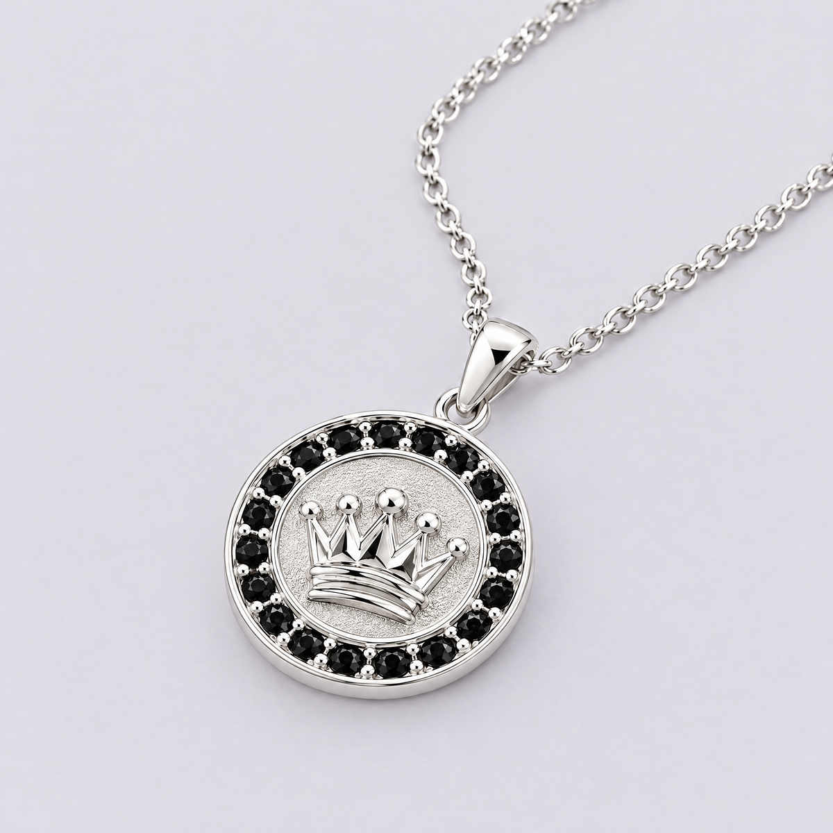 Onyx Crown Necklace (PRE-ORDER)