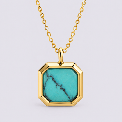 Turquoise Signet Necklace