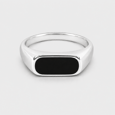 Minimal Oval Signet Ring