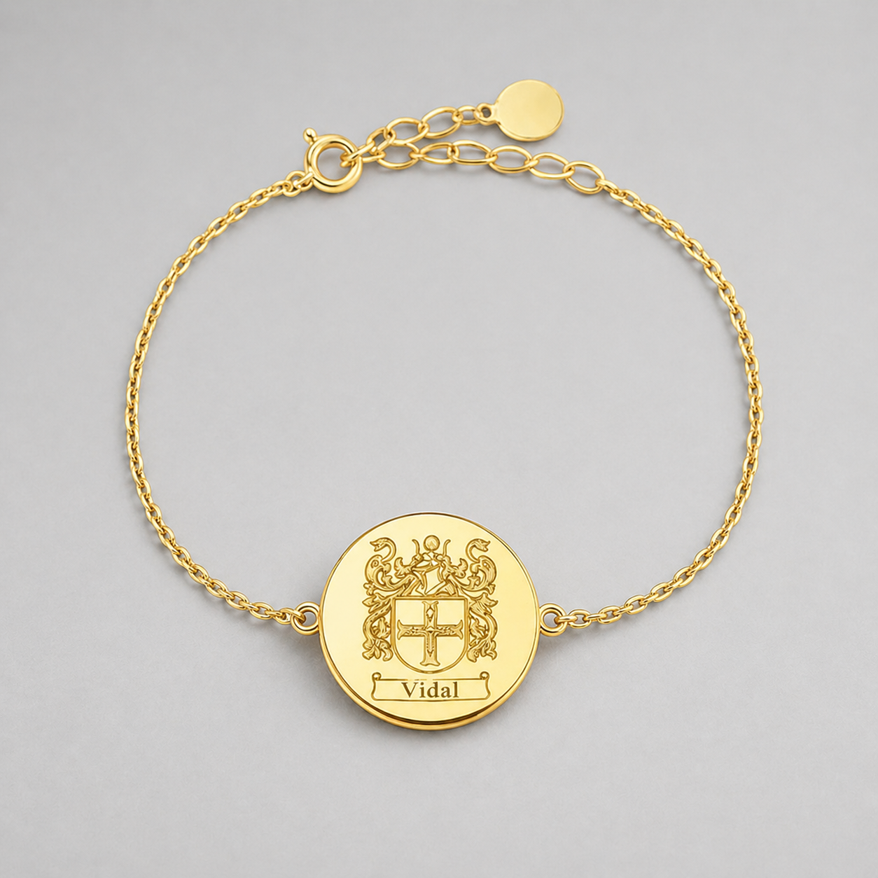 Personalized Coat of Arms Bracelet