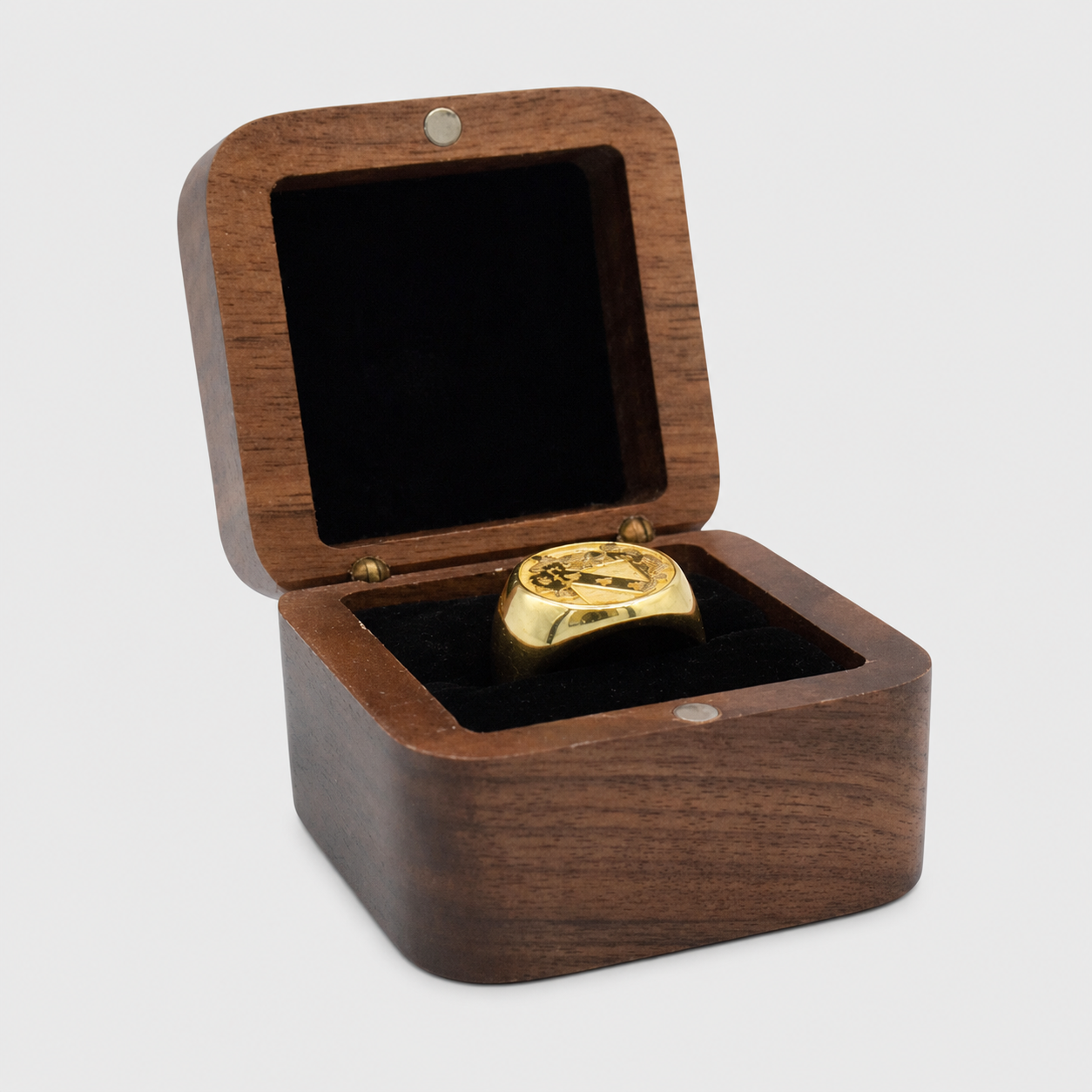Boîte à Chevalière Personnalisée en Bois