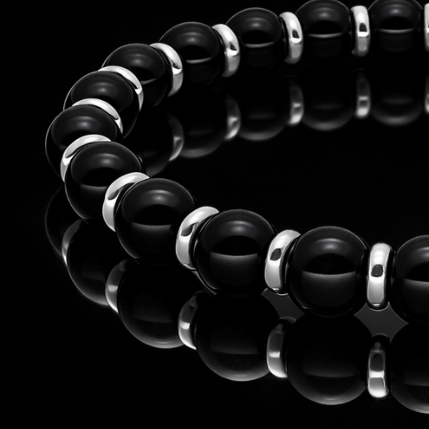 Black Onyx Bead Bracelet