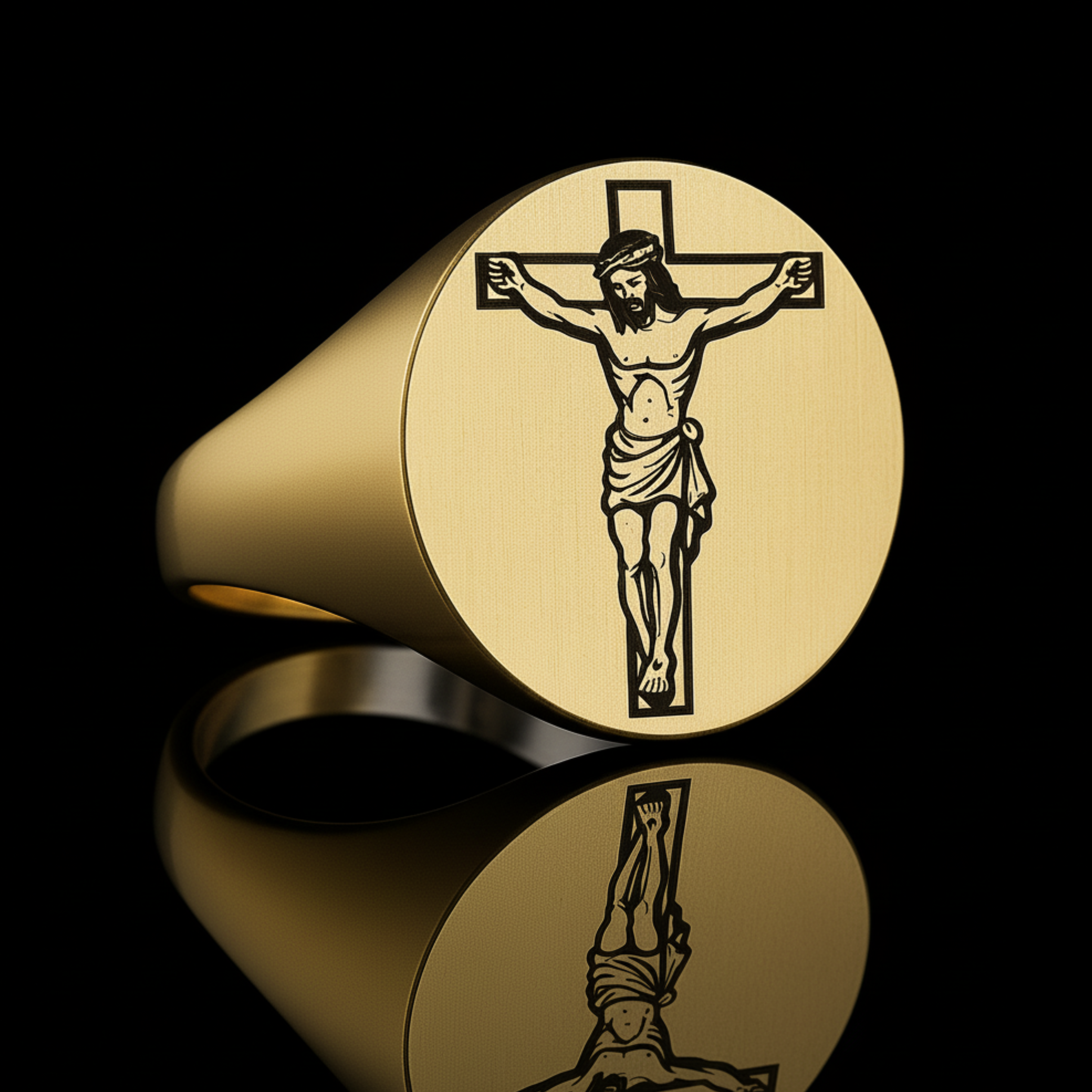 Cross Signet Ring