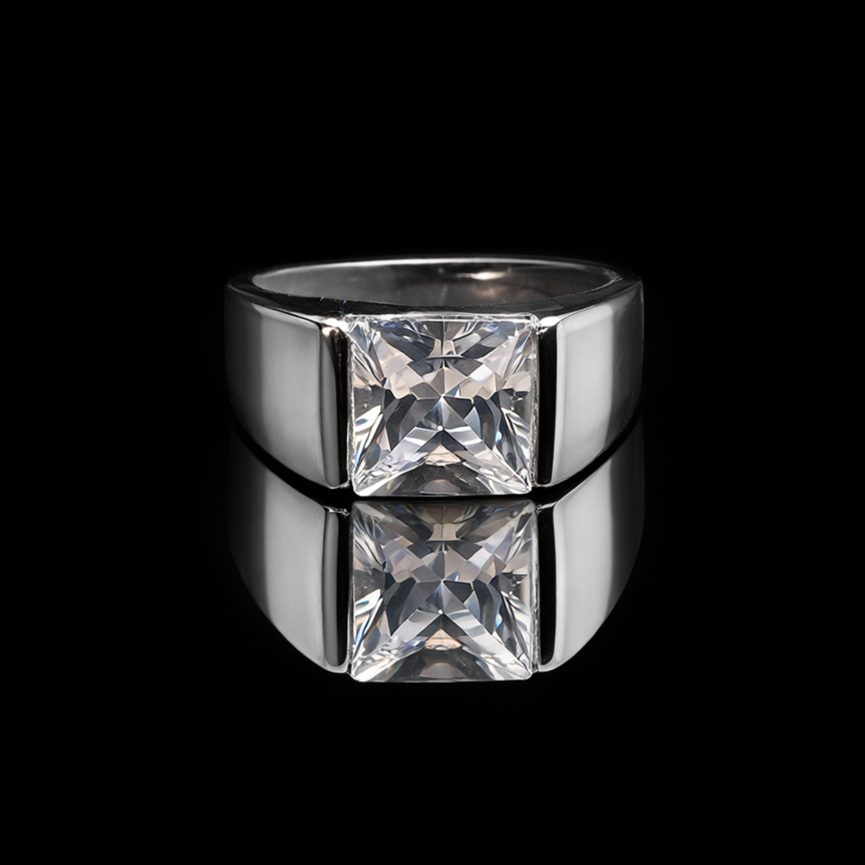 Princess Cut Square Ring