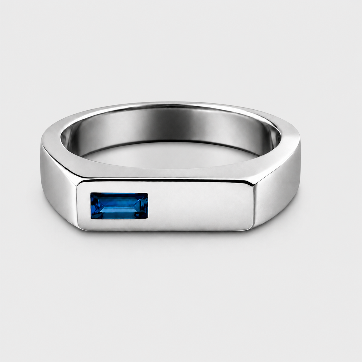 Anillo Sello Azul Turquesa
