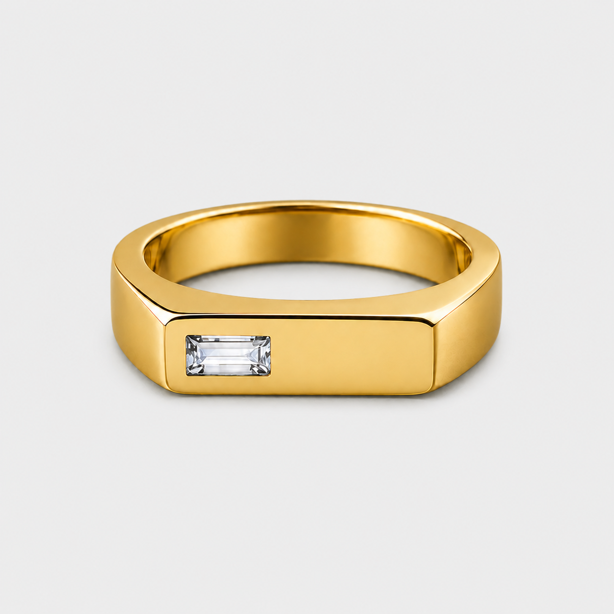 Anillo Sello Azul Turquesa
