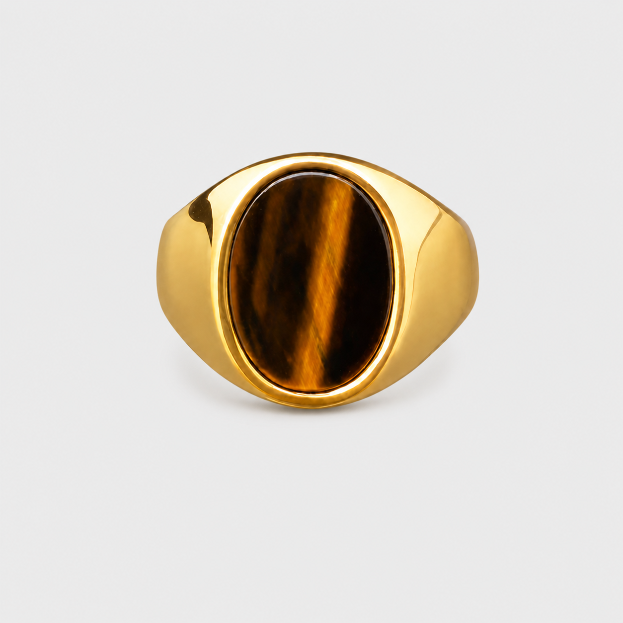 Tiger’s Eye Signet Ring